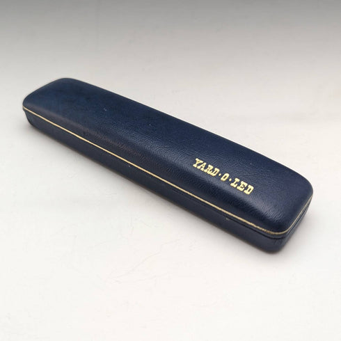 1976 British Vintage Yard O Red Sterling Silver Ballpoint Pen in Case